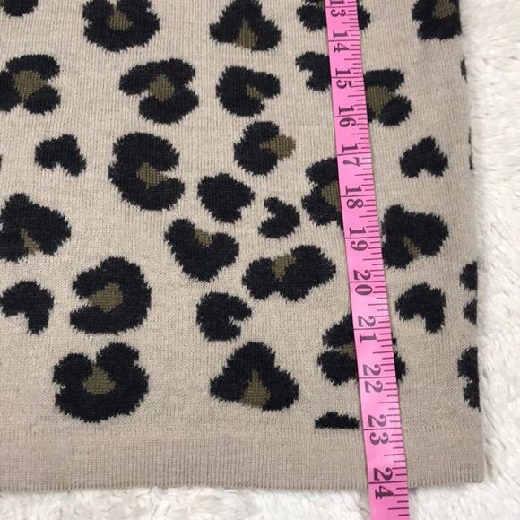 Escada Wool Sweater Skirt Animal Leopard Print Knitwear Capsule Resort Dinner - Picture 6 of 6